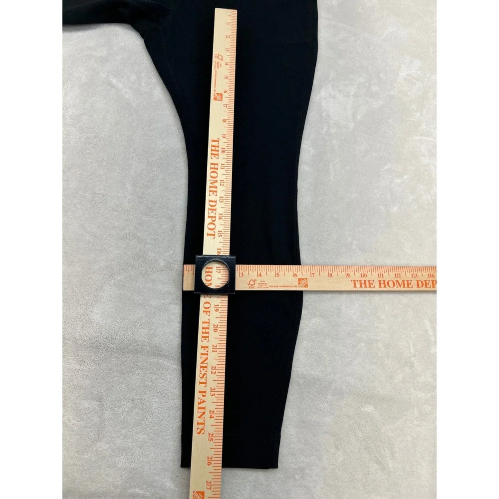 Duluth Trading Co Noga Pants Womens L Black Cotton Stretch Pockets Leggings